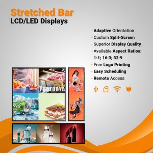 Stretched Bar Video LED/LCD Displays
