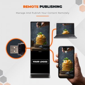 Floor Standing Digital Signage Kiosks with Infrared Touch 