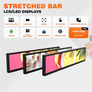 Stretched Bar Video LED/LCD Displays
